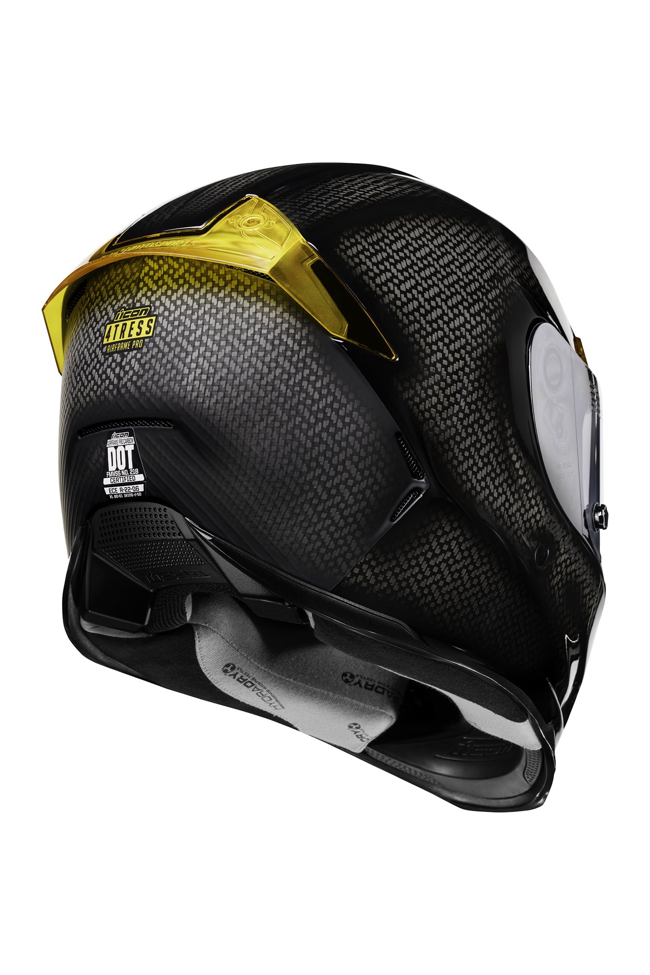 セキュリティ・セーフティ icon airframepro XL Airframe Pro Carbon 4tress Yellow — Ride Icon